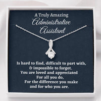 Thumbnail for Administrative Assistant Necklace, Appreciation Gift For An Administrative Assistant, Necklace Personalized Gift