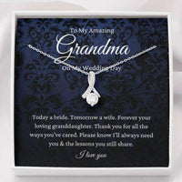 Thumbnail for Grandmother Necklace, Grandmother Of The Bride Necklace Gift From Granddaughter, Bride To Grandma Wedding Day Gift