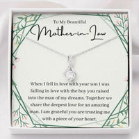 Thumbnail for Mother-in-Law Necklace Gift, Wedding Day Gift Necklace For My Mother-in-Law From Bride
