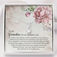 Thumbnail for Grandmother Necklace, Grandma Of The Bride Wedding Day Necklace Gift From Bride