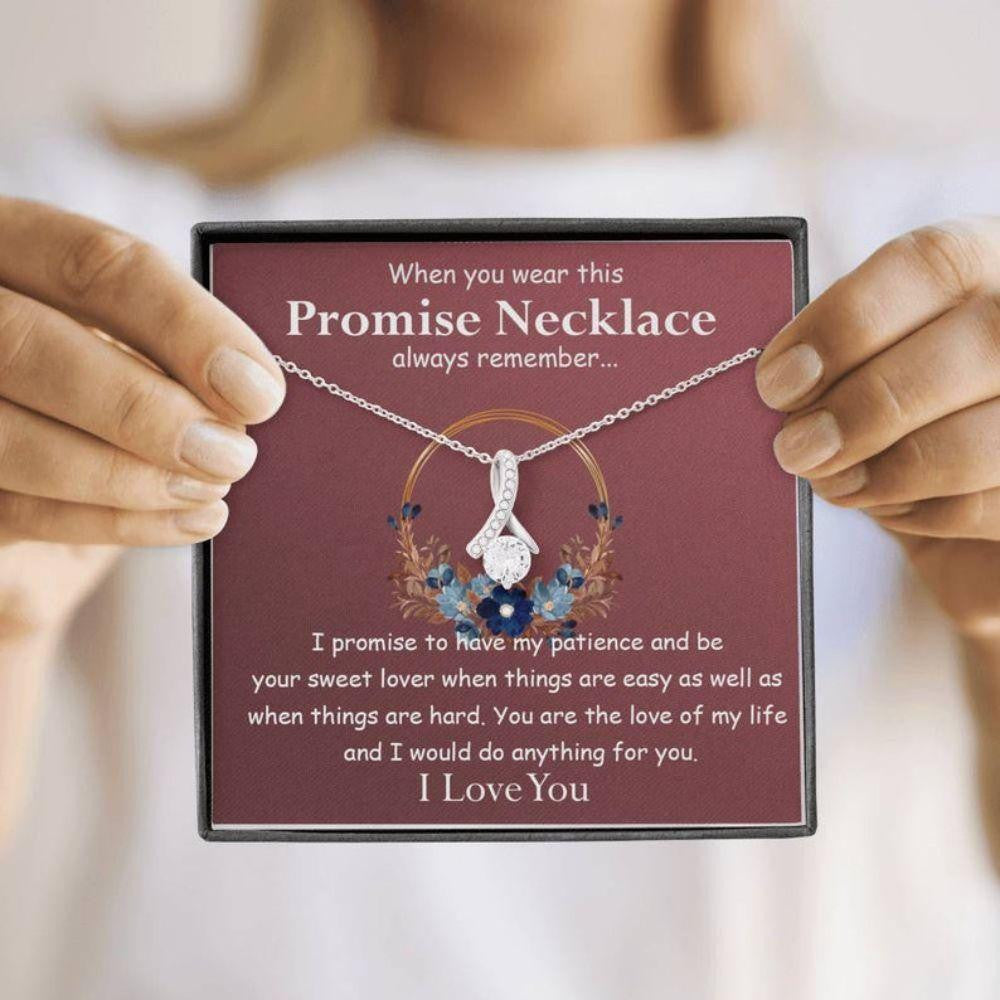 Wife Necklace, Promise Necklace For Her From Boyfriend, Gift For Girlfriend, Wife, For Couples