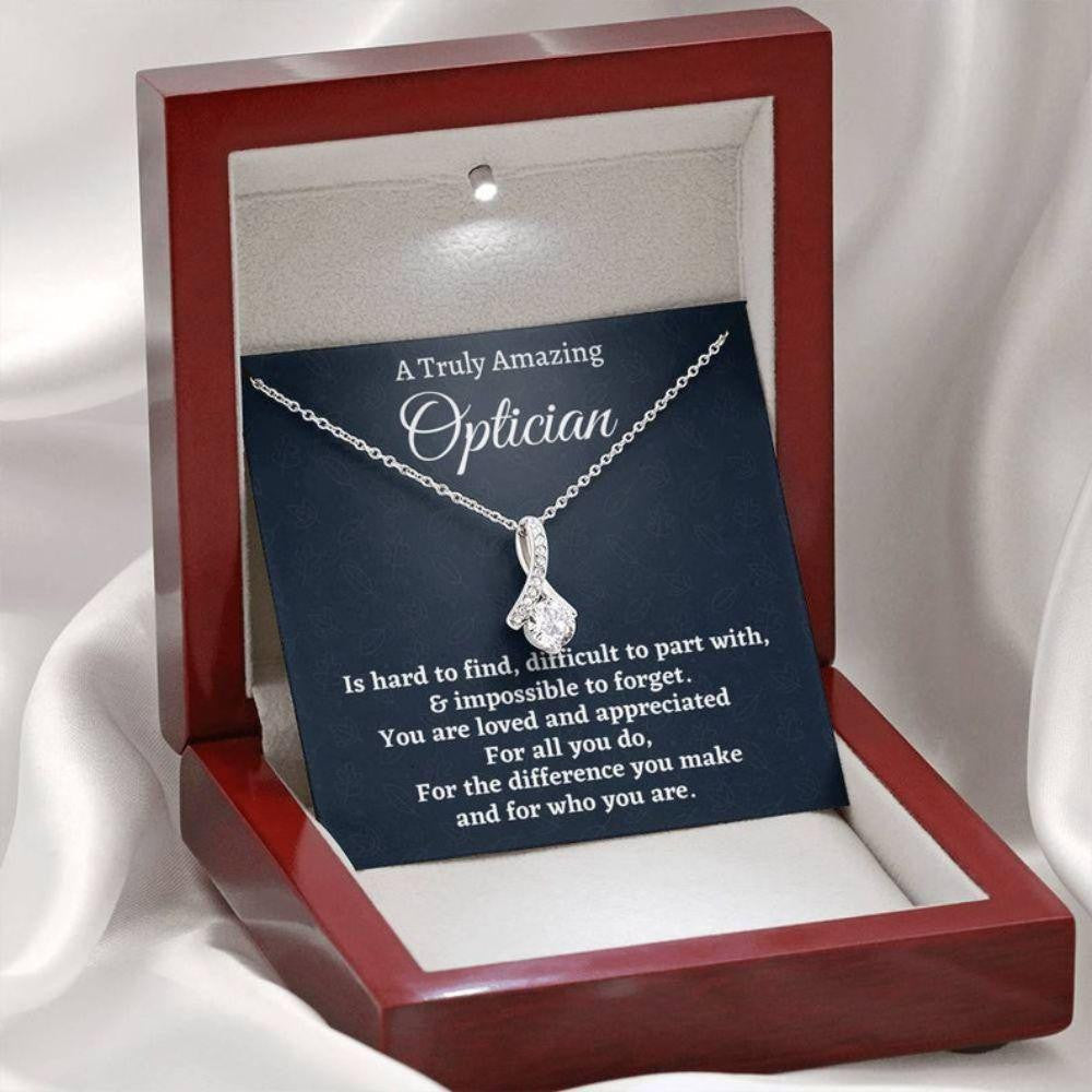 Optician Necklace Gift, Appreciation Gift For An Optician, Beautiful Necklace, Optician Gift