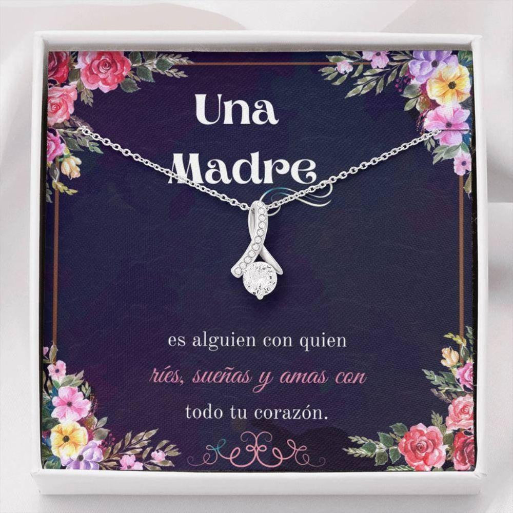 Mom Necklace, Spanish Mom Gift Necklace � Joyas Collar Para Madre � Spanish Sayings � Dia De La Madre Regalo