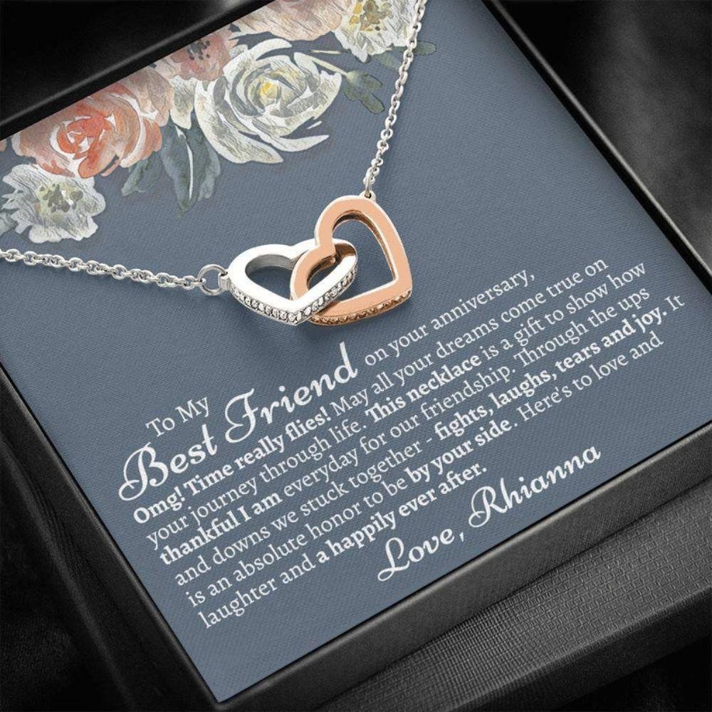 Friend Necklace, Meaningful Best Friend Anniversary Necklace, Anniversary Necklace For Friend, Gift For Best Friend On Her Anniversary