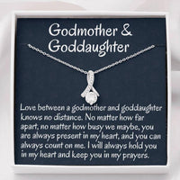 Thumbnail for Goddaughter Necklace, Godmother & Goddaughter Gift Necklace, Necklace Gift For Baptism, Confirmation, Graduation Birthday