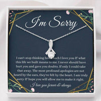 Thumbnail for Girlfriend Necklace, Wife Necklace, I�m Sorry Necklace Apology Gift, Gift For Wife/Girlfriend/Partner