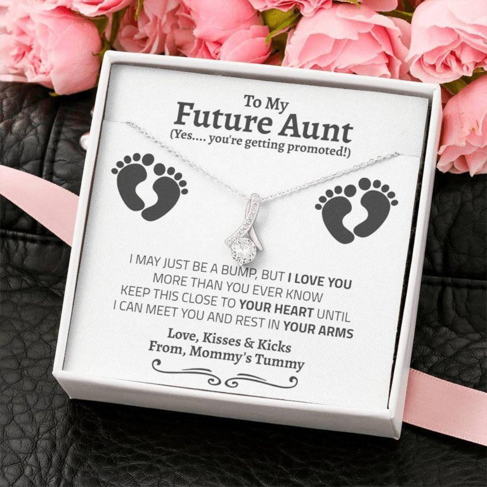 Aunt Necklace, New Aunt Gift, New Auntie Gift, Soon To Be Aunt, Reveal To Aunt To Be Gift, Aunt Announcement Promoted To Aunt Gift