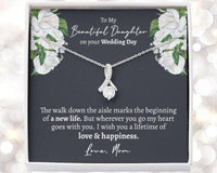 Thumbnail for Mom Necklace, Sentimental Daughter Wedding Day Gift, Mother Of The Bride Gift, Wedding Gift For Daughter From Mom, Mother To Bride Gifts