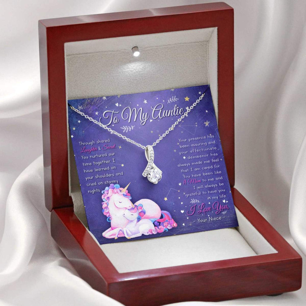 Aunt Necklace, Stepmom NecklaceGift For Your Magical Unicorn Auntie On Mother�s Day   Alluring Beauty Necklaces