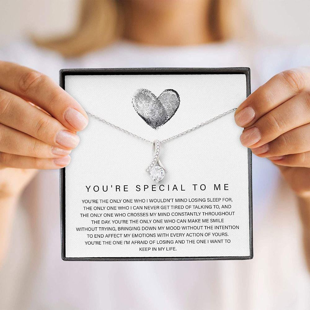 Girlfriend Necklace, You�re Special To Me Gifts � Necklace Gift Fo Her � Alluring Beauty Necklace With Gift Box