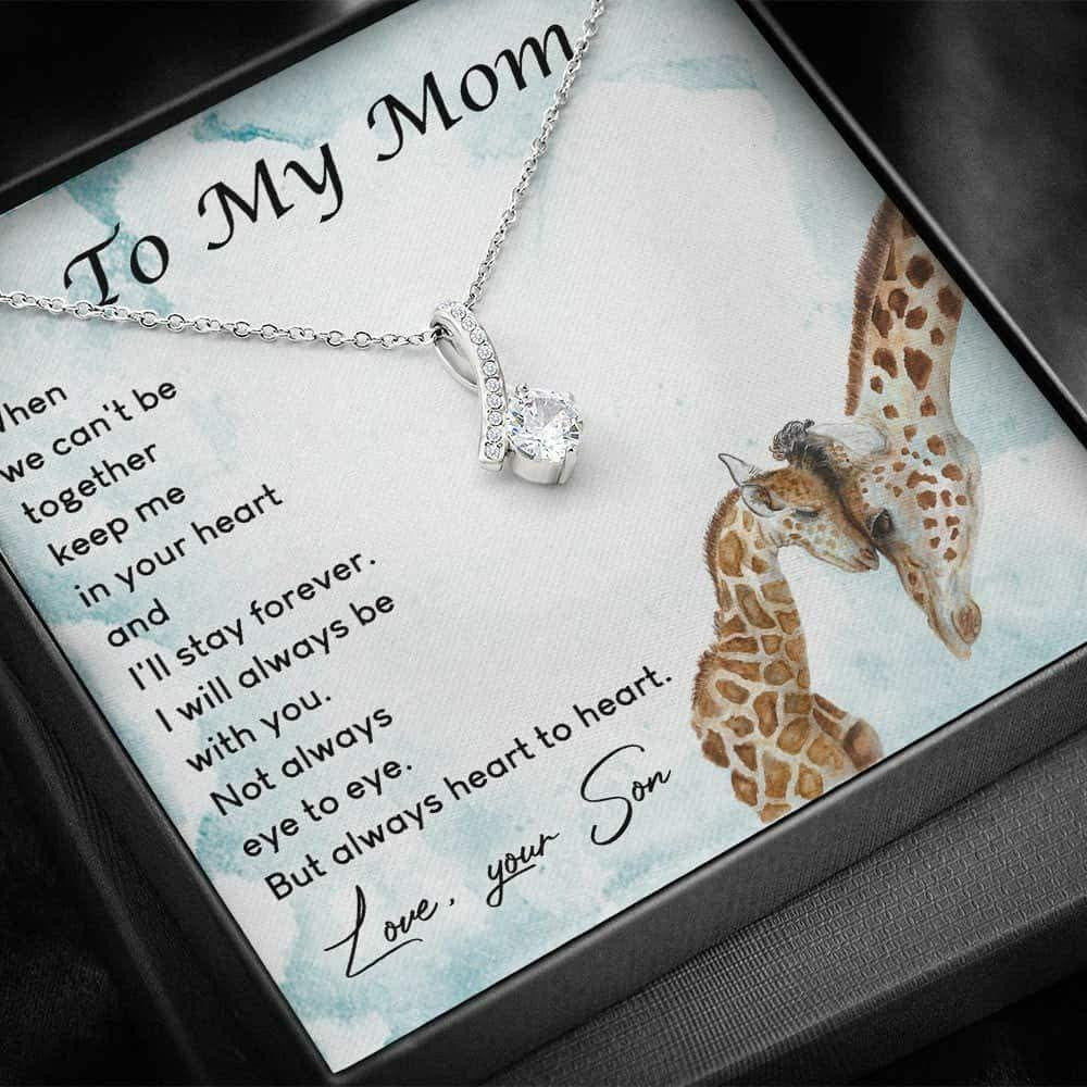Mom Necklace � To My Mom � Alluring Beauty Necklace With Gift Box For Birthday Christmas