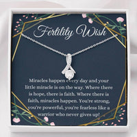 Thumbnail for Wife Necklace, Friend Necklace, Fertility Wish Gift, Infertility Gifts, IVF Gift, Fertility Gift, Miscarriage Gift, Support Gift, Fertility Necklace