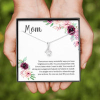 Thumbnail for Mom Necklace, Mother Gift With Cz Pendant On Loving