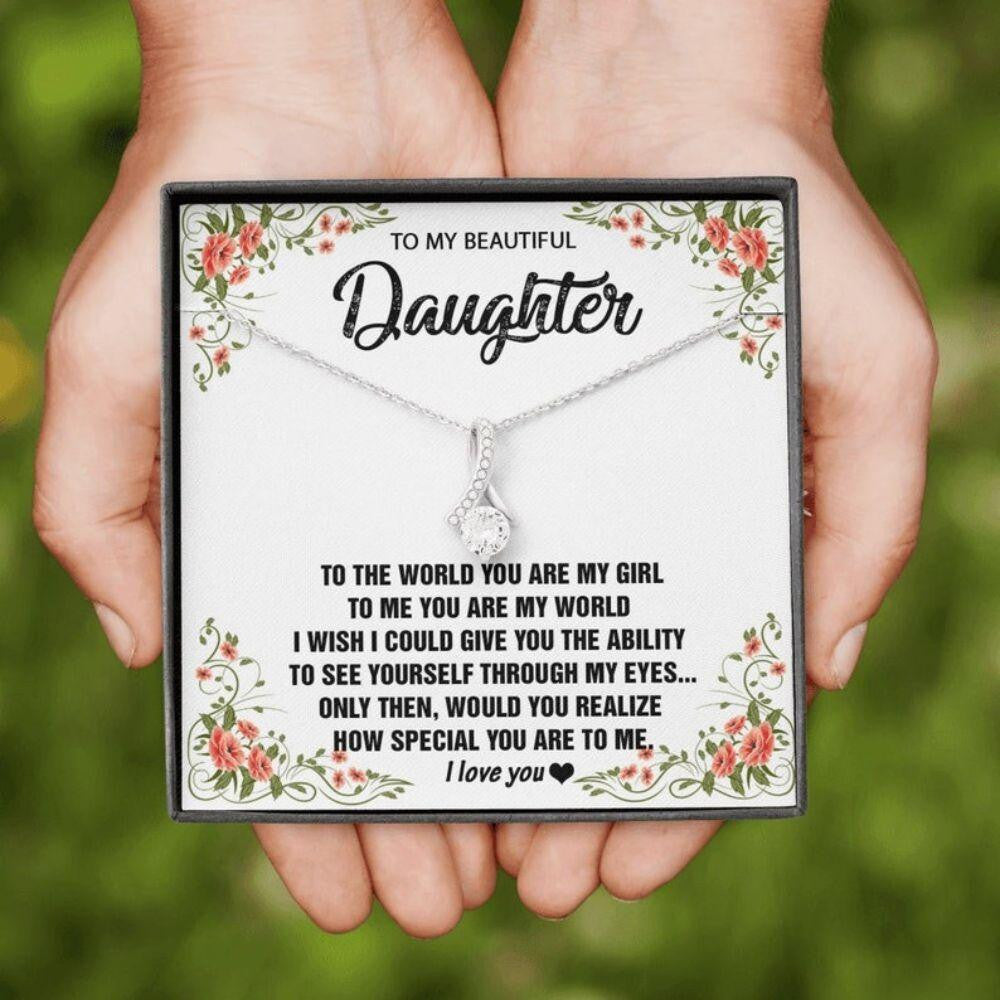 Daughter Necklace, Gift For Daughter From Mom, Daughter Mother Necklace, Daughter Gift From Mom, To My Daughter Necklace