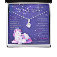 Thumbnail for Aunt Necklace, Stepmom NecklaceGift For Your Magical Unicorn Auntie On Mother�s Day   Alluring Beauty Necklaces