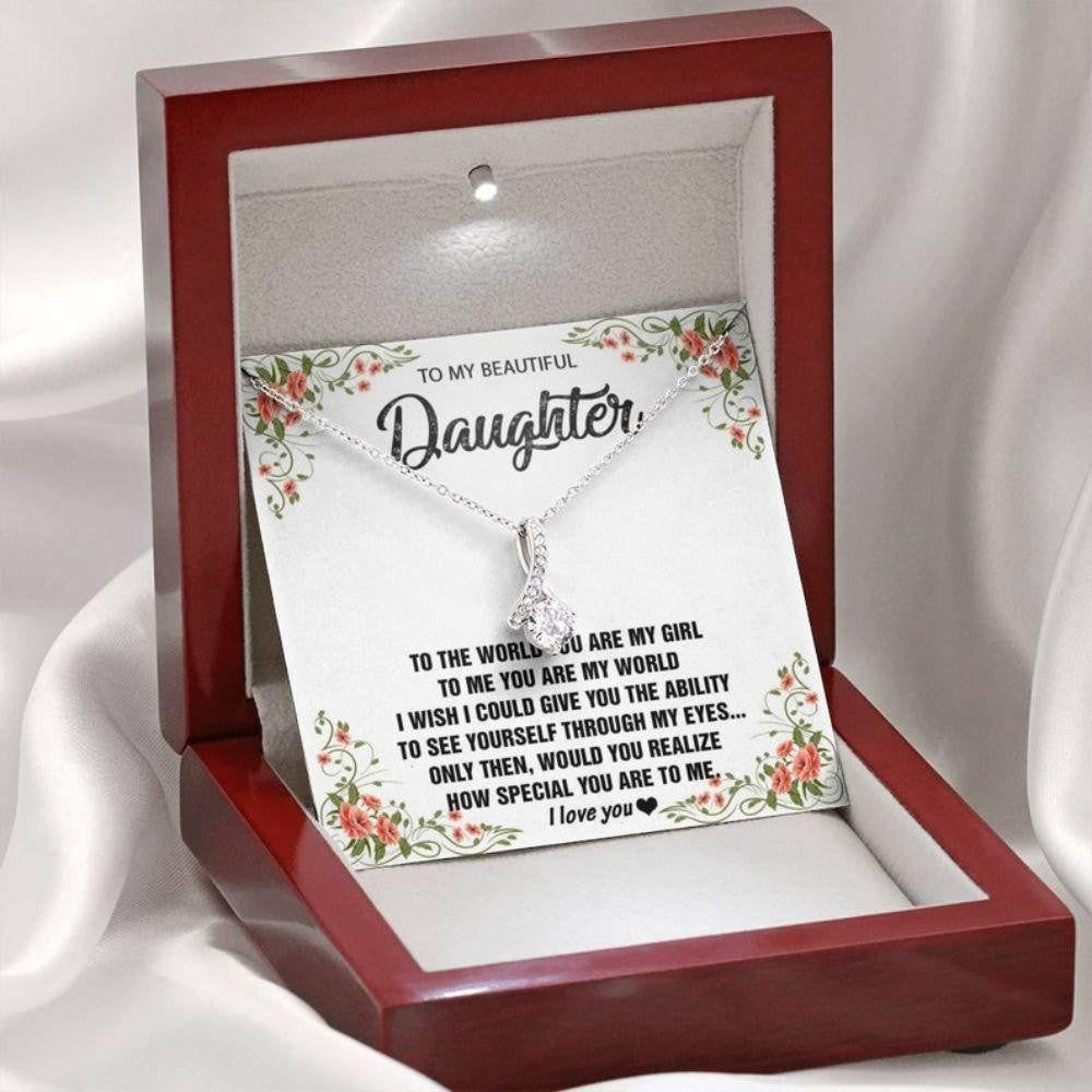 Daughter Necklace, Gift For Daughter From Mom, Daughter Mother Necklace, Daughter Gift From Mom, To My Daughter Necklace