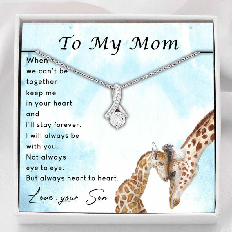 Mom Necklace � To My Mom � Alluring Beauty Necklace With Gift Box For Birthday Christmas