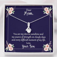 Thumbnail for Mom Necklace, Mom You Are My Eternal Sunshine Alluring Beauty Necklace