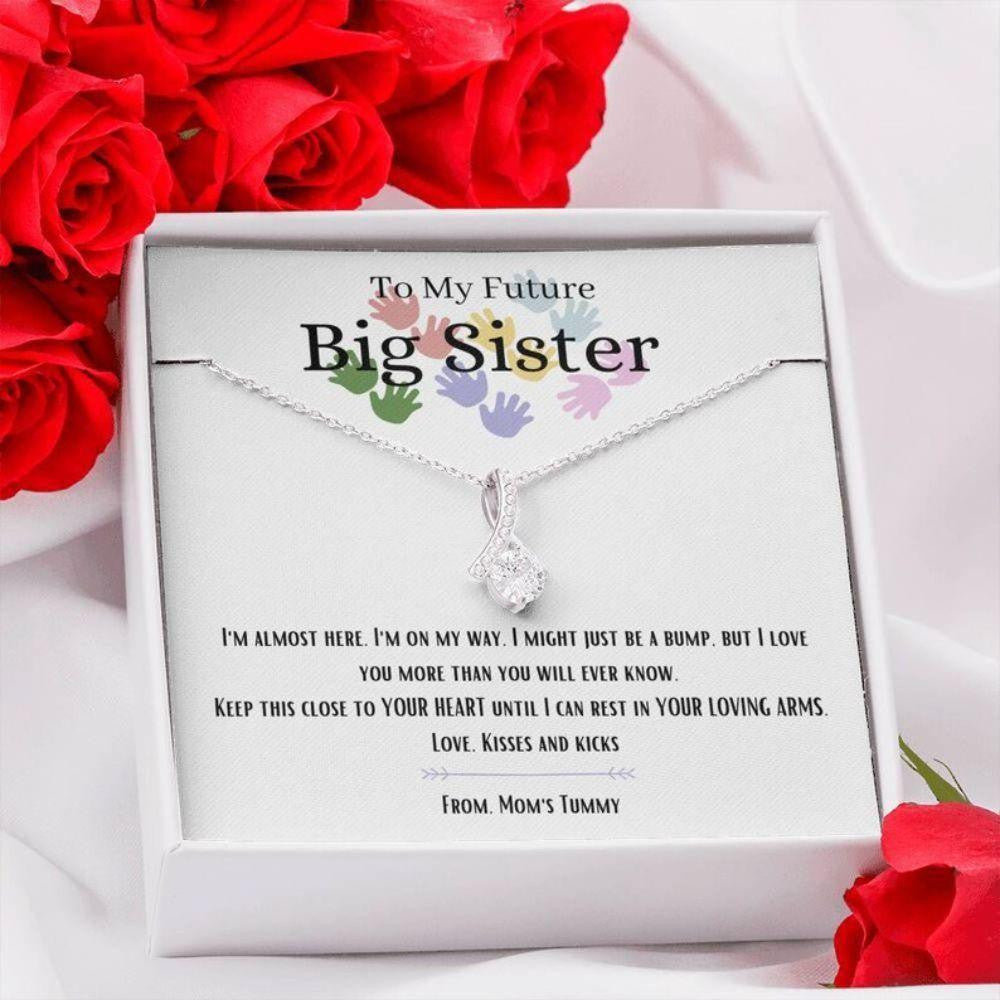 Sister Necklace, New Sister Necklace, Gift For Future Big Sister, Soon To Be Sister