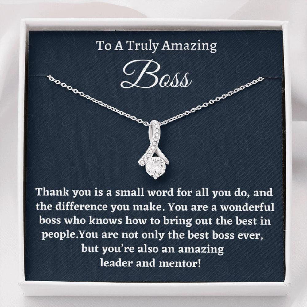 Boss Necklace Gift For Women Boss, Necklace, Boss Lady Gift, Appreciation Thank You Gift For An Amazing Boss