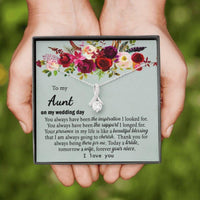 Thumbnail for Aunt Necklace, Gift To Aunt Of The Bride, Gift From Niece To Aunt, Aunt Wedding Gift From Bride, Aunt Gifts, Aunt Thank You Gift
