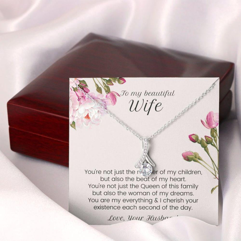Wife Necklace, To My Wife Necklace, Birthday Necklace Gift For Wife, Deep Love Messages For Wife, Mother�s Day Wife Gift, Husband To Wife