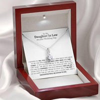 Thumbnail for Daughter-in-law Necklace, Gift For Bride From Mother Of Groom, Bridal Shower Gifts From Mother Of The Groom, Daughter In Law Gift On Wedding Day
