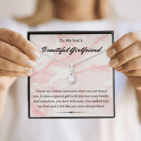 Thumbnail for Son�s Girlfriend Necklace, To My Son�s Beautiful Girlfriend Necklace, Gift For Sons Girlfriend