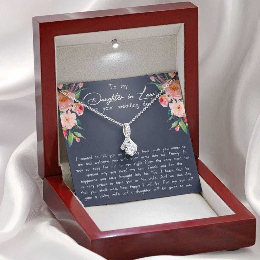 Daughter-in-law Necklace, Daughter In Law Gift On Wedding Day, Future Daughter In Law, Wedding Gift, Bride Gift From Mother In Law