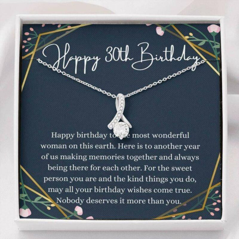 Wife Necklace, Girlfriend Necklace, 30th Birthday Necklace, 30th Birthday Gift For Her, Thirtieth Birthday Gift