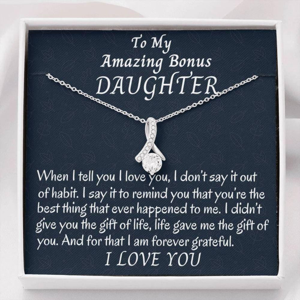 Stepdaughter Necklace, To My Bonus Daughter Beautiful Necklace, Stepdaughter Gift, Gift For Bonus Daughter, Daughter In Law