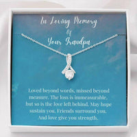 Thumbnail for Granddaughter Necklace, In Loving Memory Of Your Grandpa Necklace, Memorial Gifts For Loss Of A Grandfather Gift