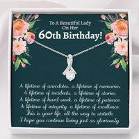 Thumbnail for Mom Necklace, 60th Birthday Necklace Gift, 60th Birthday Necklace Gifts For Her, 60th Birthday Necklace Gifts For Mom
