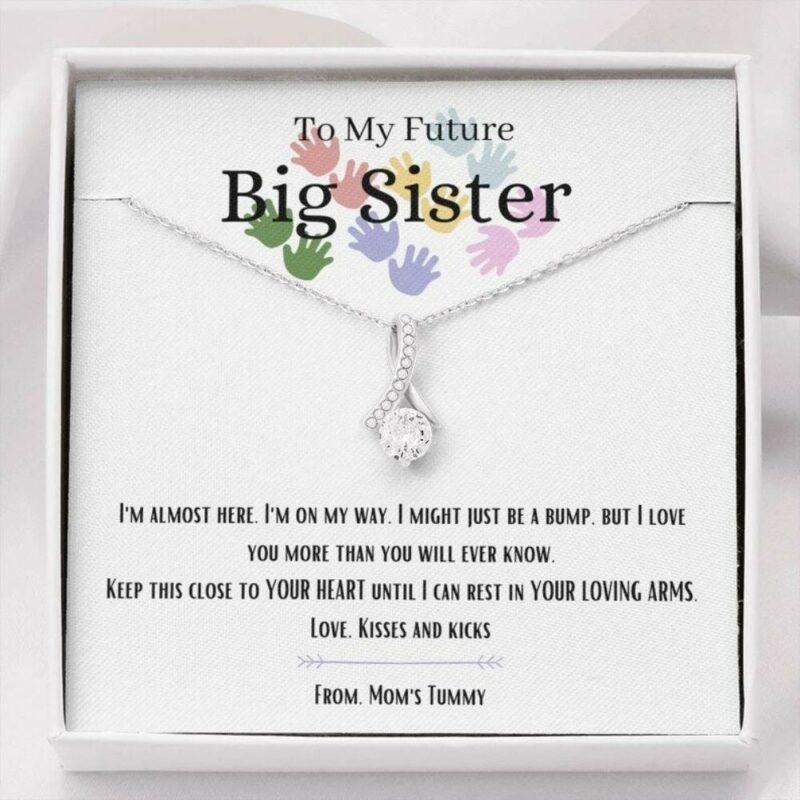 Sister Necklace, New Sister Necklace, Gift For Future Big Sister, Soon To Be Sister