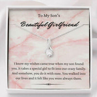 Thumbnail for Son�s Girlfriend Necklace, To My Son�s Beautiful Girlfriend Necklace, Gift For Sons Girlfriend