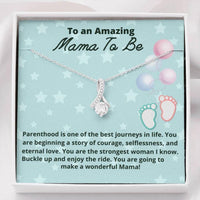 Thumbnail for Mom Necklace, Mama To Be Necklace Gift, Baby Shower Gift For Expecting Moms, Mom To Be, New Mom Gift, Pregnancy Gift