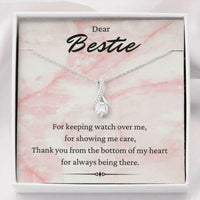 Thumbnail for Friend Necklace, Dear Bestie Necklace, Keeping Watch, Gift For Best Friends, BFF, Friendship