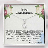 Thumbnail for Granddaughter Necklace, To My Granddaughter Necklace Gift � I Hugged This Little