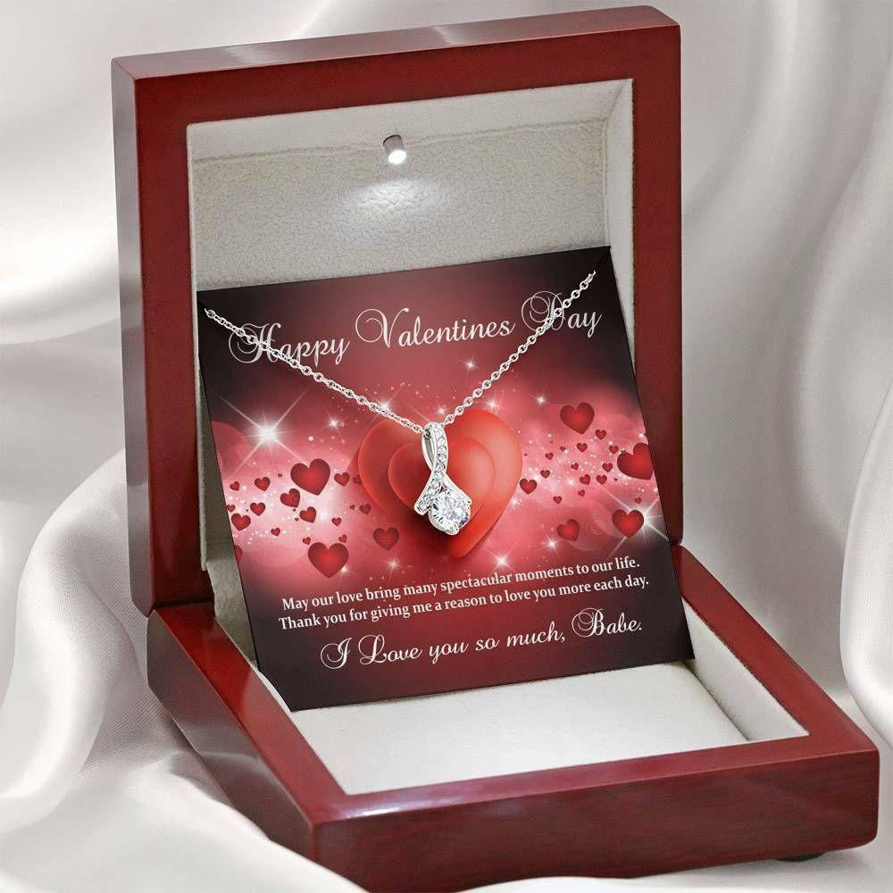 Girlfriend Necklace, Necklace Pendant Valentines Gift For Her � Girlfriend � I Love You More Each Day!
