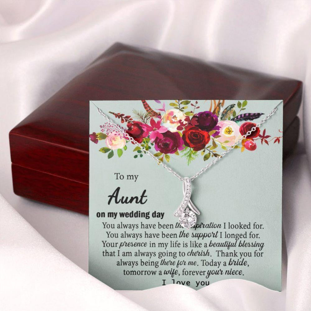 Aunt Necklace, Gift To Aunt Of The Bride, Gift From Niece To Aunt, Aunt Wedding Gift From Bride, Aunt Gifts, Aunt Thank You Gift