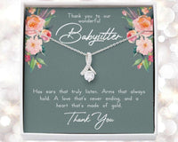 Thumbnail for Babysitter Gifts, Nanny Gifts, Babysitter Thank You Necklace, Babysitter Birthday, Gift Ideas For Babysitter, Care Taker Thank You Gift