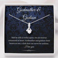 Thumbnail for Godmother Necklace, Godson Necklace, Godmother & Godson Necklace, Birthday Gift For Godmother From Godson