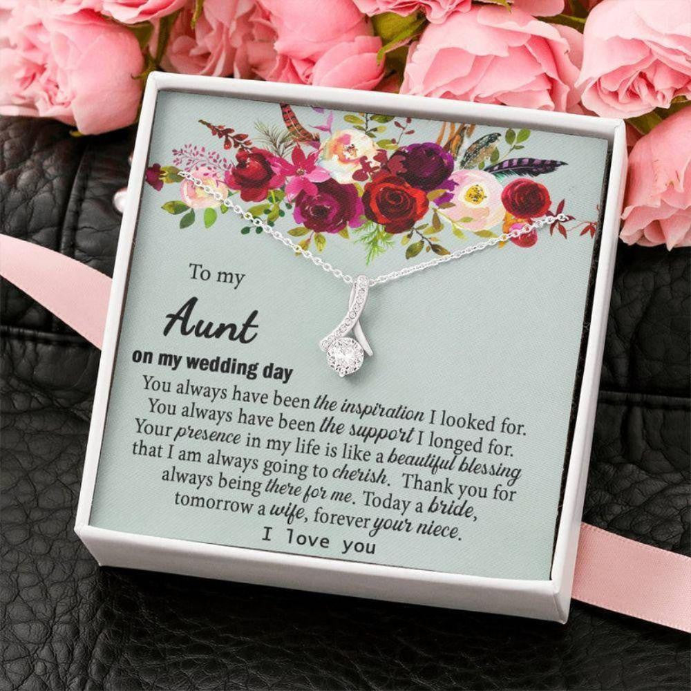 Aunt Necklace, Gift To Aunt Of The Bride, Gift From Niece To Aunt, Aunt Wedding Gift From Bride, Aunt Gifts, Aunt Thank You Gift