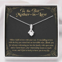 Thumbnail for Mother-in-law Necklace, To The Best Mother-In-Law Gift Necklace