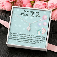 Thumbnail for Mom Necklace, Mama To Be Necklace Gift, Baby Shower Gift For Expecting Moms, Mom To Be, New Mom Gift, Pregnancy Gift