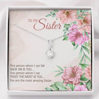 Thumbnail for Sister Necklace, Gift For Sister, Sisters Gift, Sister Birthday Christmas Necklace