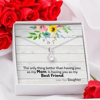 Thumbnail for Mom Necklace, Mom Best Friend Necklace From Daughter, My Mom Is My Best Friend, Mother Daughter Quotes, Gift To Mom From Daughter,