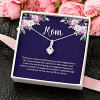 Thumbnail for Mom Necklace, Gift For Mom, Mom With Cz Pendant Necklace