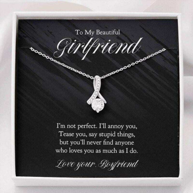 Girlfriend Necklace, To My Girlfriend Necklace � Birthday Christmas Gift For Girlfriend From Boyfriend