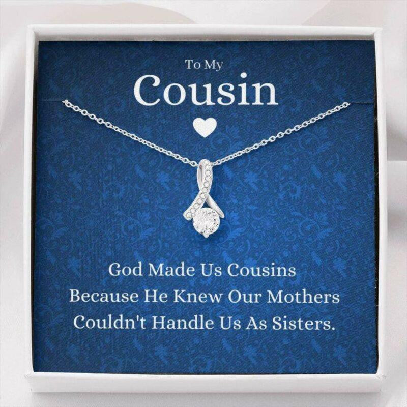Cousin Necklace, To My Cousin Necklace, God Made Us Cousins, Gift For Cousin, Cousin Wedding Gift